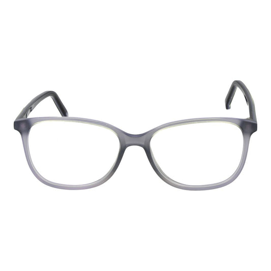 Andy Wolf Gray Unisex Glasses Frame in acetate with full-rim rectangle style, featuring demo lenses, ideal for a stylish look.