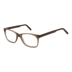 Andy Wolf Beige Unisex Glasses Frame with acetate full-rim, rectangle style, demo lenses, and branded case included.