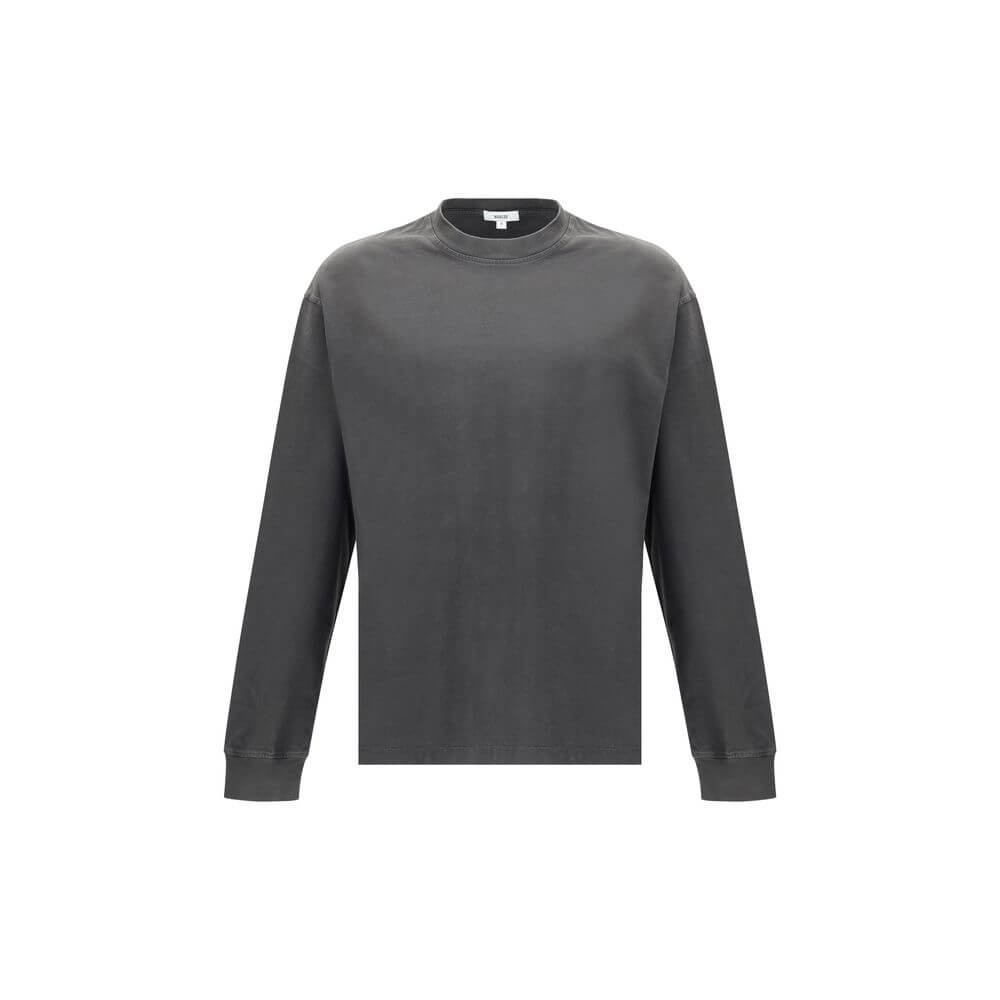 Agolde Gray Cotton Long Sleeve T-Shirt