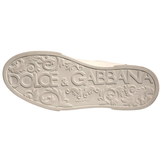 Dolce & Gabbana White Leather DG Logo Low Top Sneakers Shoes MV6906-40