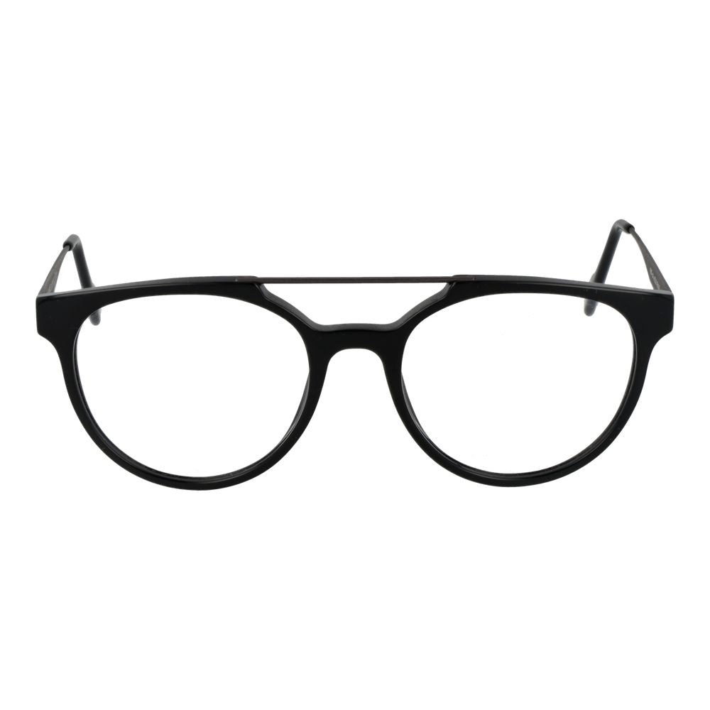 Andy Wolf Black Unisex Glasses Frame, full-rim acetate style with demo lenses, size 52-18-140.