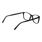 Andy Wolf Black Unisex Glasses Frame made of acetate with full-rim rectangle style, size 55-14-140, shown from side view.