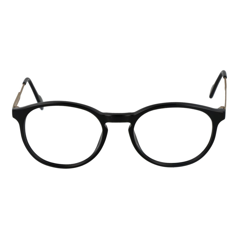 Andy Wolf Black Unisex Glasses Frame with full-rim acetate and demo lenses.