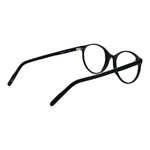 Andy Wolf Black Unisex Glasses Frame in full-rim acetate, panto style, showing side view with demo lenses, size 52-15-145.