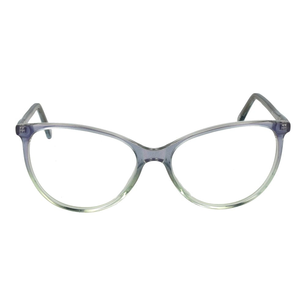 Andy Wolf Gray Unisex Glasses Frame in acetate with full-rim cat eye style, demo lenses, size 55-15-140, includes branded case.
