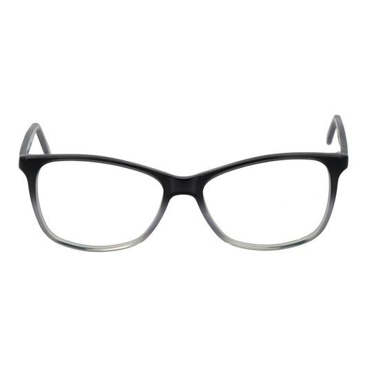 Andy Wolf Black Unisex Glasses Frame in acetate full-rim cat eye style, size 55-14-140, with demo lenses.