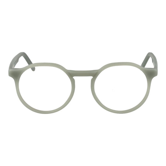Andy Wolf Gray Unisex Glasses Frame in full-rim acetate design with grey color, showcasing distinctive panto style for versatile wear.