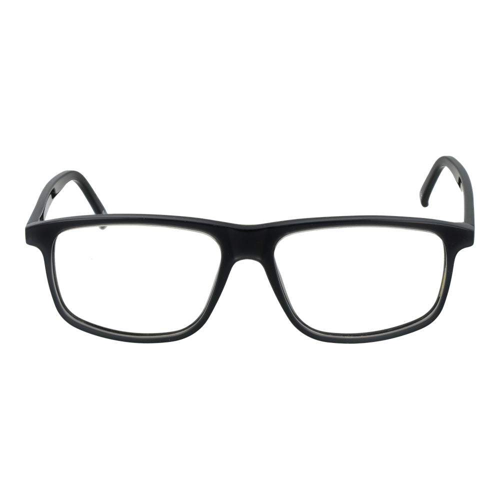 Andy Wolf Black Unisex Glasses Frame, full-rim acetate with 58mm lenses, rectangle style, includes branded case