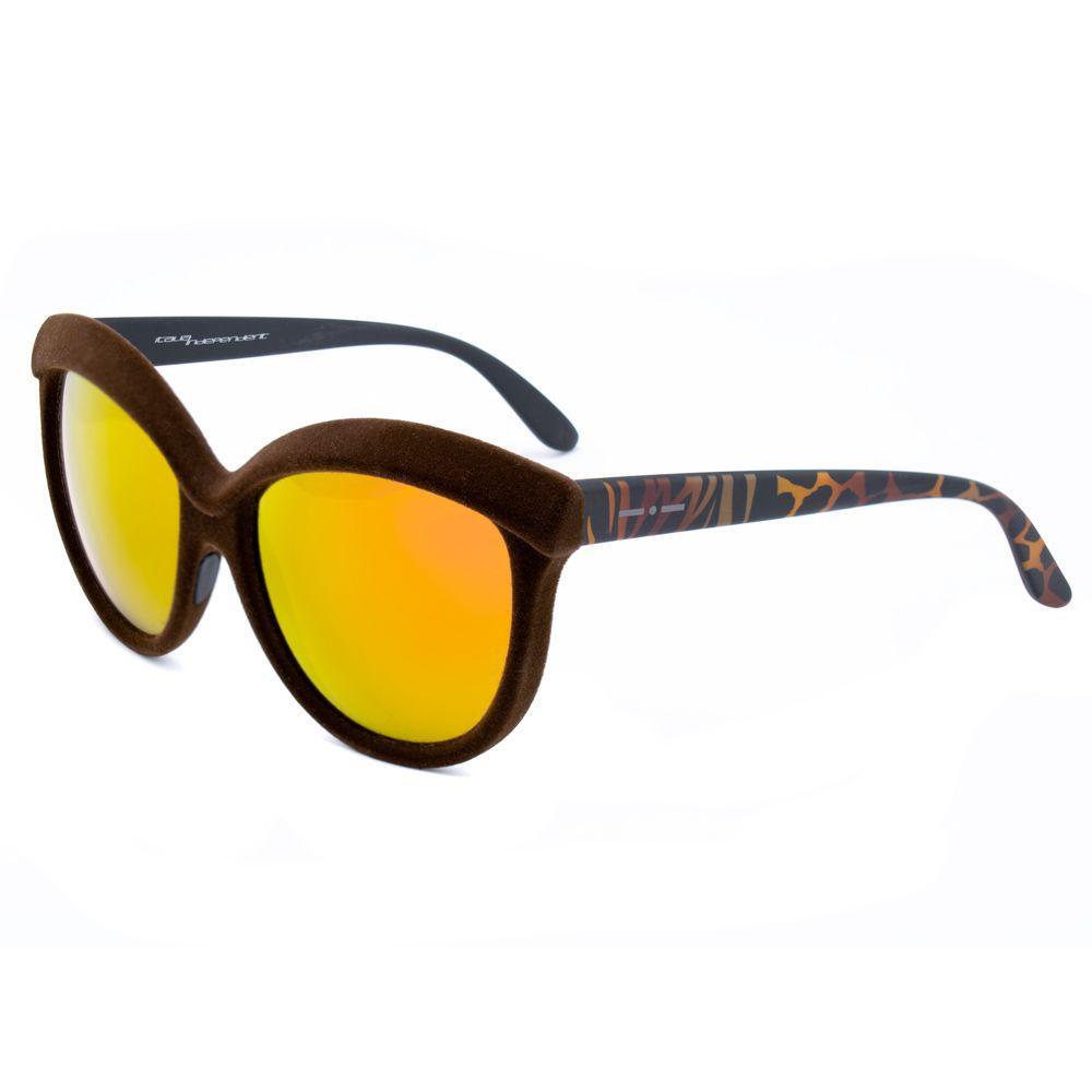 Italia Independent Brown Acetate Sunglasses
