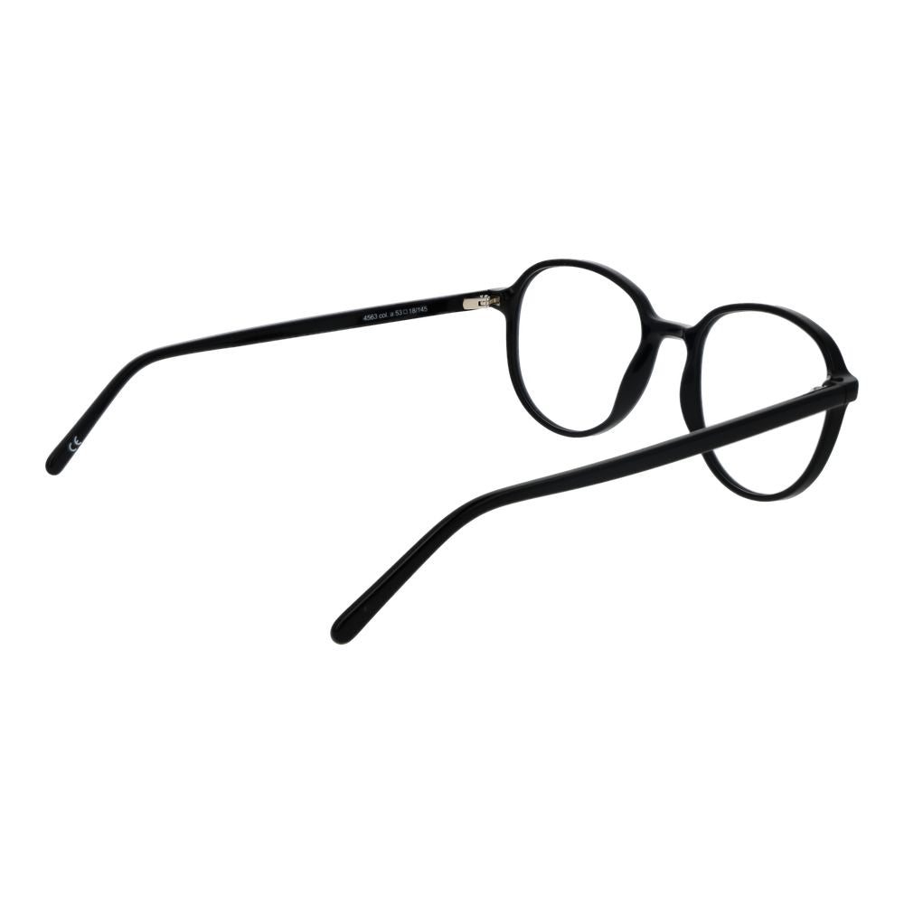 Andy Wolf Black Unisex Glasses Frame full-rim acetate with plastic demo lenses.