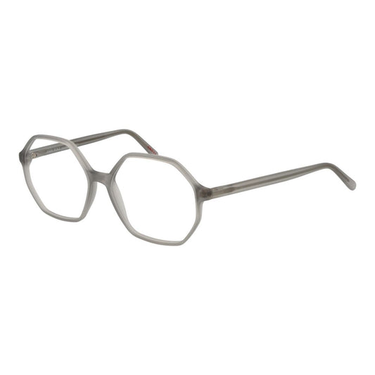 Andy Wolf Gray Unisex Glasses Frame, full-rim acetate, with demo lenses in square shape, ideal for men and women, includes branded case.