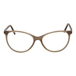 Andy Wolf Beige Unisex Glasses Frame in cat eye style with full-rim acetate construction and demo lenses.