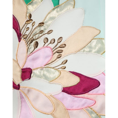 Dolce & Gabbana Green Floral Garterized Straight Pajama Pants