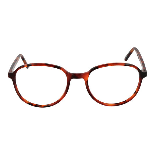 Andy Wolf Red Unisex Glasses Frame with full-rim acetate style and demo lenses included.