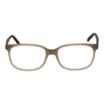 Andy Wolf Brown Unisex Glasses Frame in full-rim acetate with brown coloring, rectangle style, and demo lenses. Includes branded case.