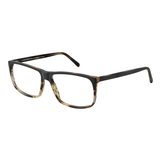 Andy Wolf Gray Unisex Glasses Frame, full-rim rectangle acetate design with demo lenses.