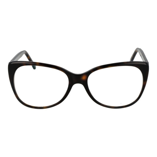 Andy Wolf Brown Unisex Glasses Frame, full-rim acetate cat-eye style with demo lenses, 55mm width and 135mm frame size.