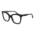 Polaroid Black Women Glasses Frame, full-rim square acetate design, with black demo lenses, size 51-20-145, perfect for women.