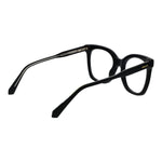 Polaroid Black Women Glasses Frame in full-rim black acetate with demo lenses, 51-20-145 size, featuring spring hinge and square style.