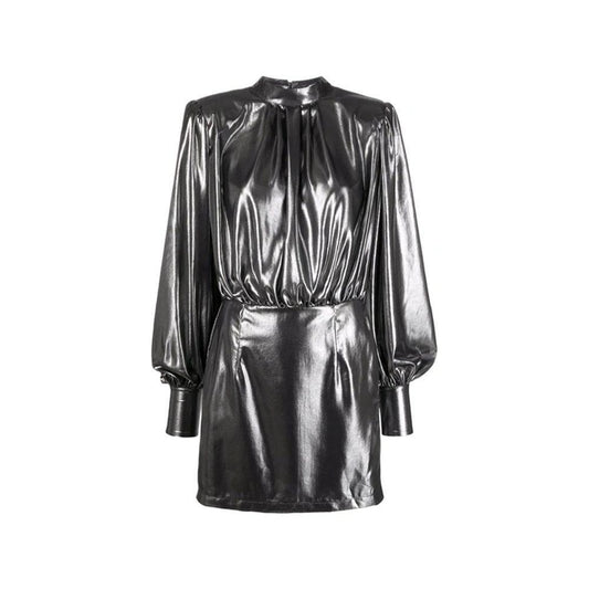 BLANCA VITA Abelia Laminated Mini Dress BL-8735245893844-44