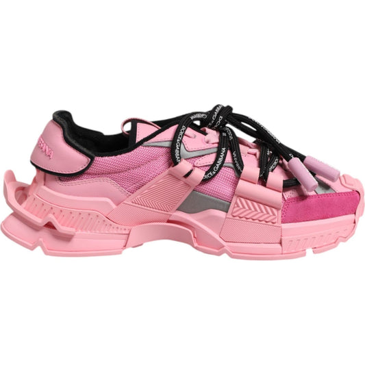 Dolce & Gabbana Pink Low Top Space Women Sneakers Shoes LA12902-39.5