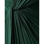 Dolce & Gabbana Dark Green Viscose Long Sleeve Midi Dress