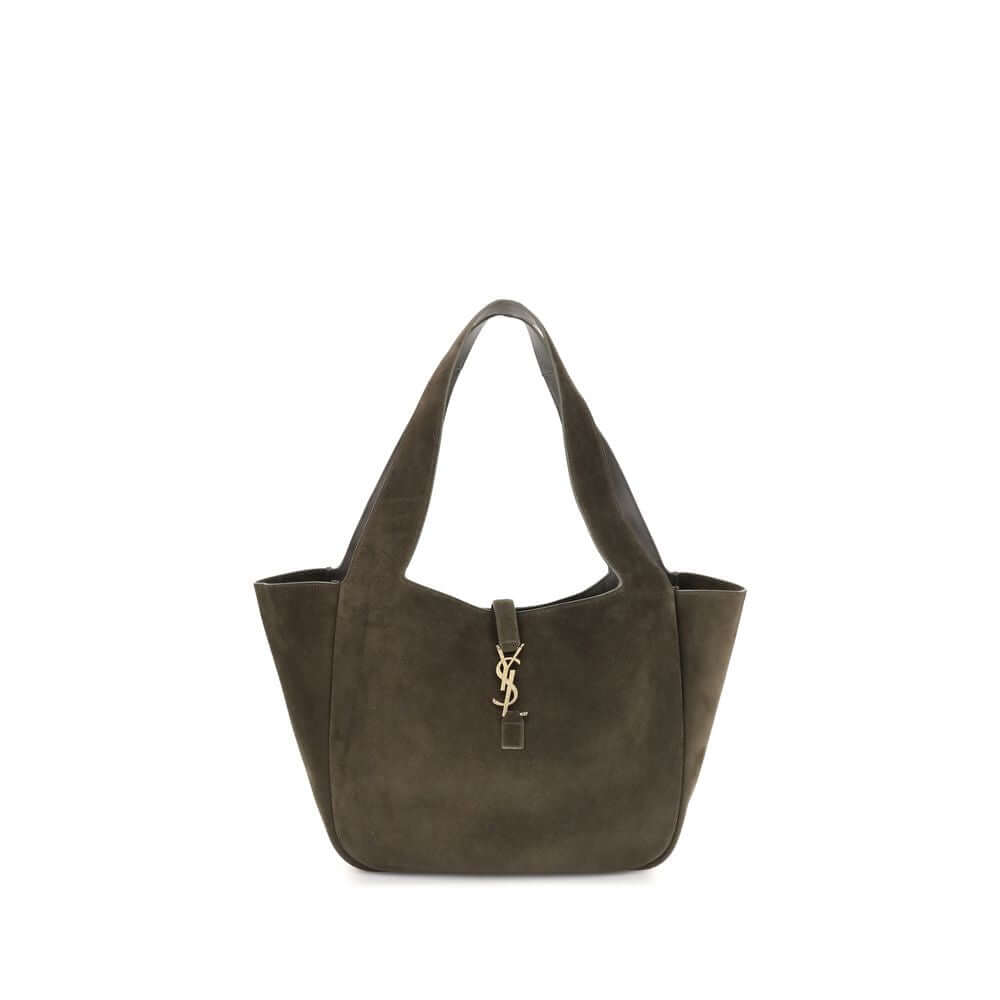 Saint Laurent Green Le 5 à 7 Bea Tote Bag