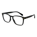 Polaroid Black Unisex Glasses Frame with full-rim rectangle style, made from polyamide with demo lenses, includes branded case.