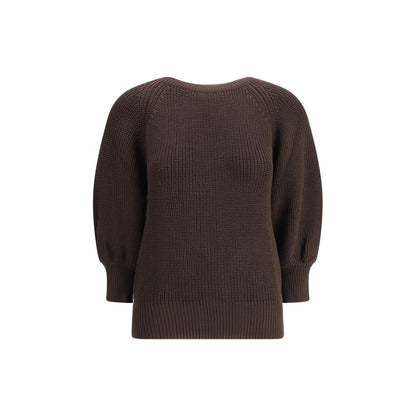 Ella Brown Merino Wool Sweatshirt