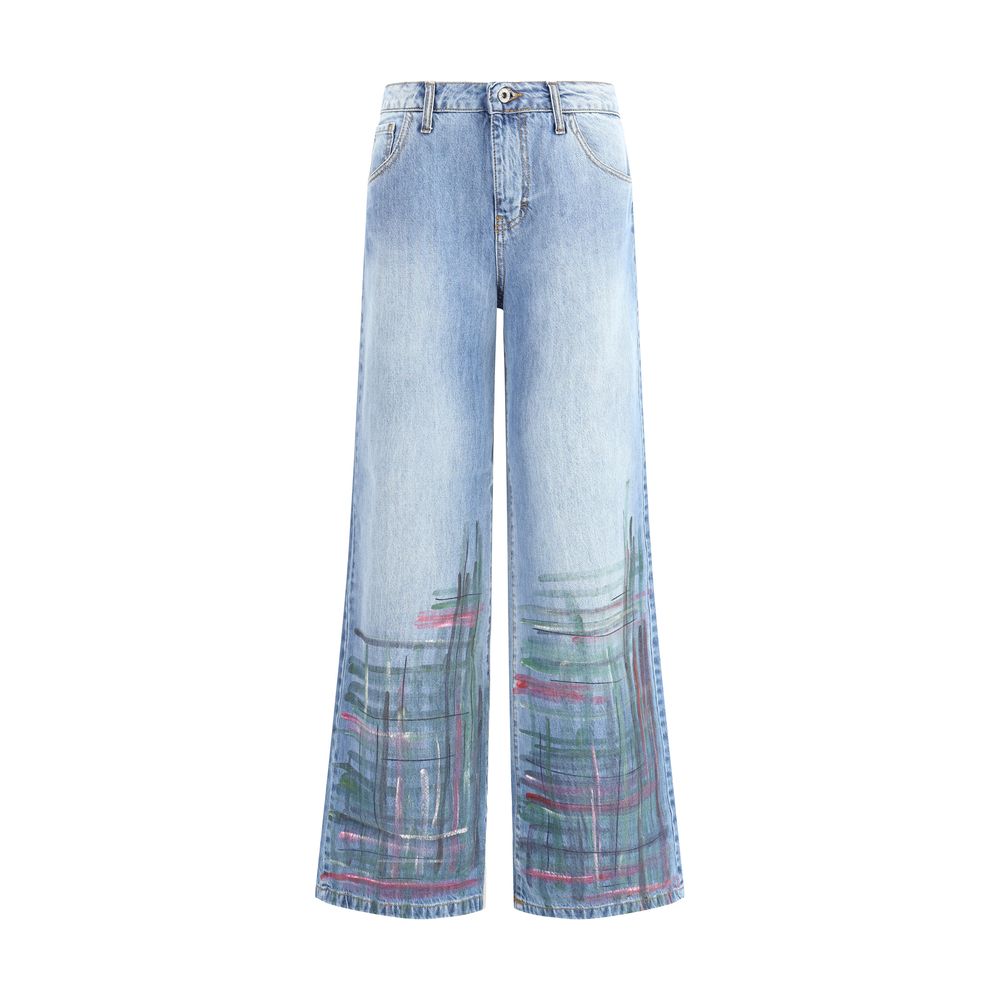 Ella Blue Cotton Jeans Denim