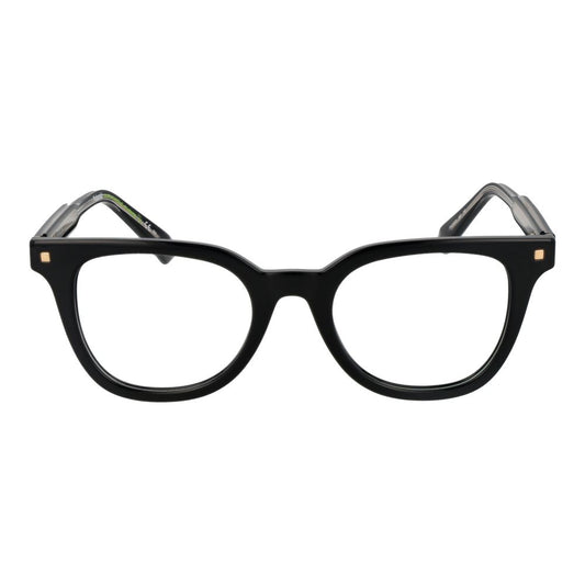 Polaroid Black Women Glasses Frame with full-rim style and cellulose propionate material.