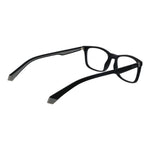 Polaroid Black Men Glasses Frame full-rim rectangular design with black polyamide material and demo lenses, size 54-17-145.