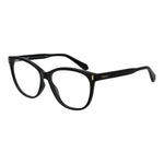 Polaroid Black Women Glasses Frame in full-rim cat-eye design, black polyamide with demo lenses, size 56-15-145.