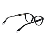 Polaroid Black Women Glasses Frame in cellulose propionate, full-rim cat eye style, with 55 mm demo lenses and spring hinges.