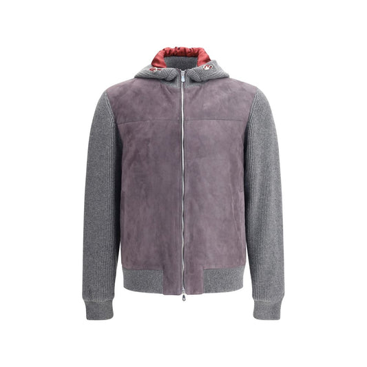 Brunello Cucinelli Gray Wool Jackets And Coat