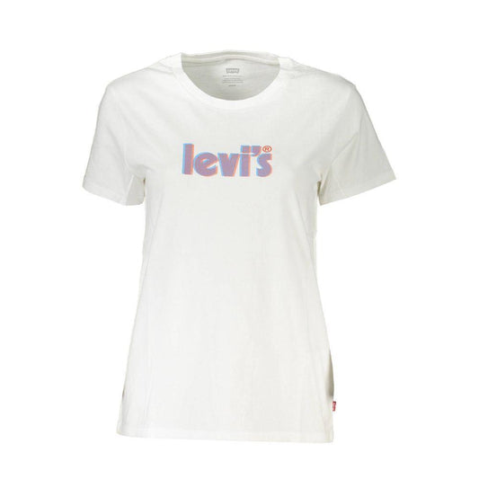 Levi's White Cotton Tops & T-Shirt LE-21825-S