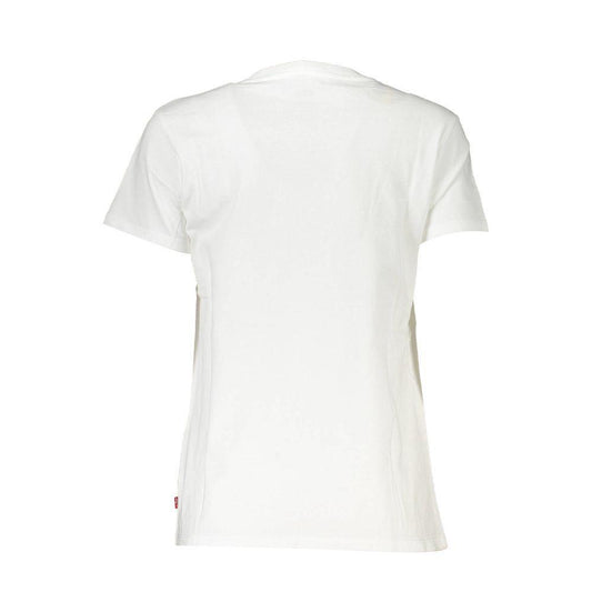 Levi's White Cotton Tops & T-Shirt LE-21825-S