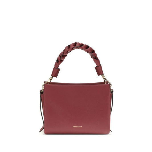 Coccinelle Bordeaux Calf Leather Bos Taurus Shoulder Bag