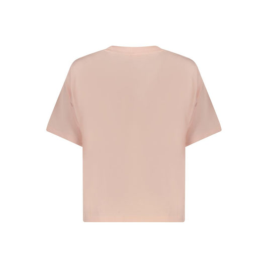 Guess Jeans Pink Cotton Women T-Shirt GU-39567-M