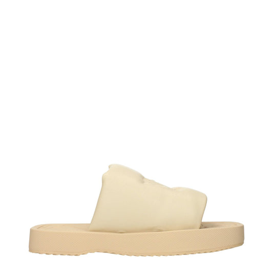 Burberry Beige Leather Slippers Sandals BU-15265290518793-EU36/US6