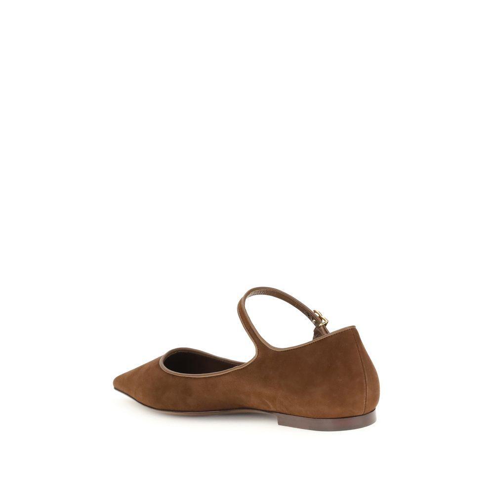 Dolce & Gabbana Suede and nappa leather Ballerinas DO-CB0267AQ1348S803-EU36/US6