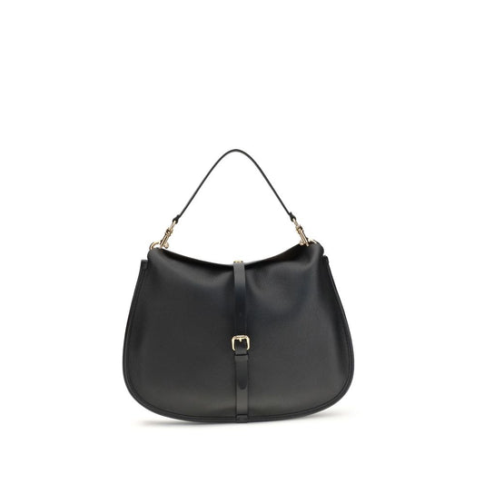 Etro Black Calf Leather Bos Taurus Shoulder Bag