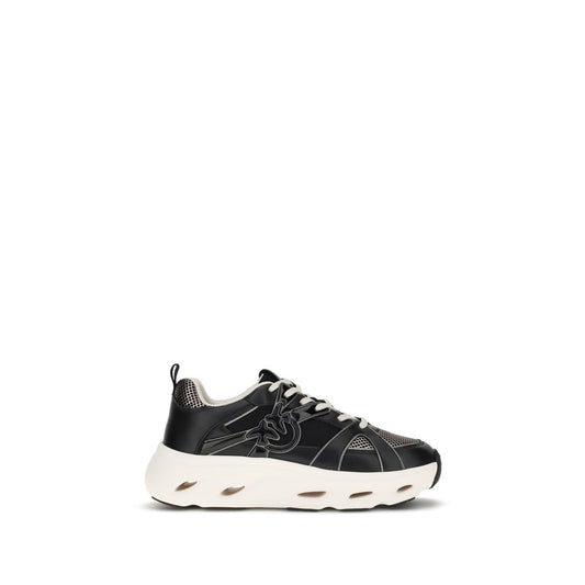 PINKO Black Calf Leather Bos Taurus Chunky Sneakers 1728,72470364320,Black,Chunky - Sneakers - Shoes,EU36/US6,EU38/US8,EU39/US9,EU40/US10,New with tags,PINKO,Shoes,Sneakers - Shoes,Women