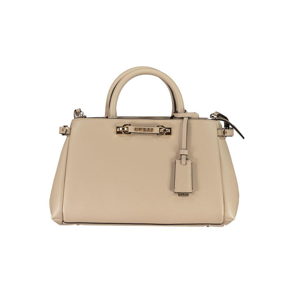Front view with bag zipped and handles upright.