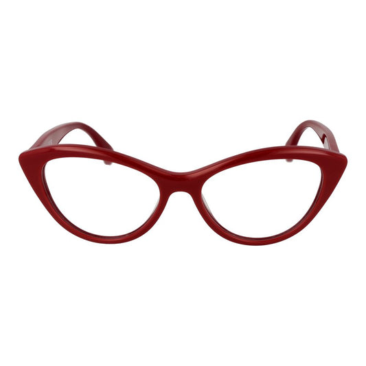 Max Mara Red Women Glasses Frame, acetate, full-rim cat eye style, 53-16-140 size, 100% UVA&UVB protection.