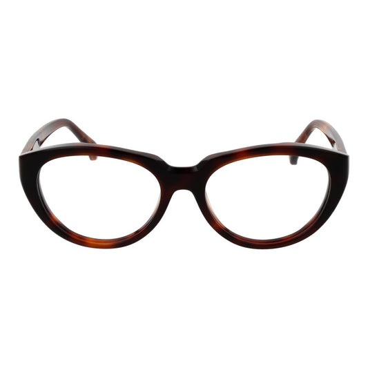 Max Mara Brown Women Glasses Frame in acetate, cat eye full-rim, demo lenses, branded case included, elegant eyewear for women