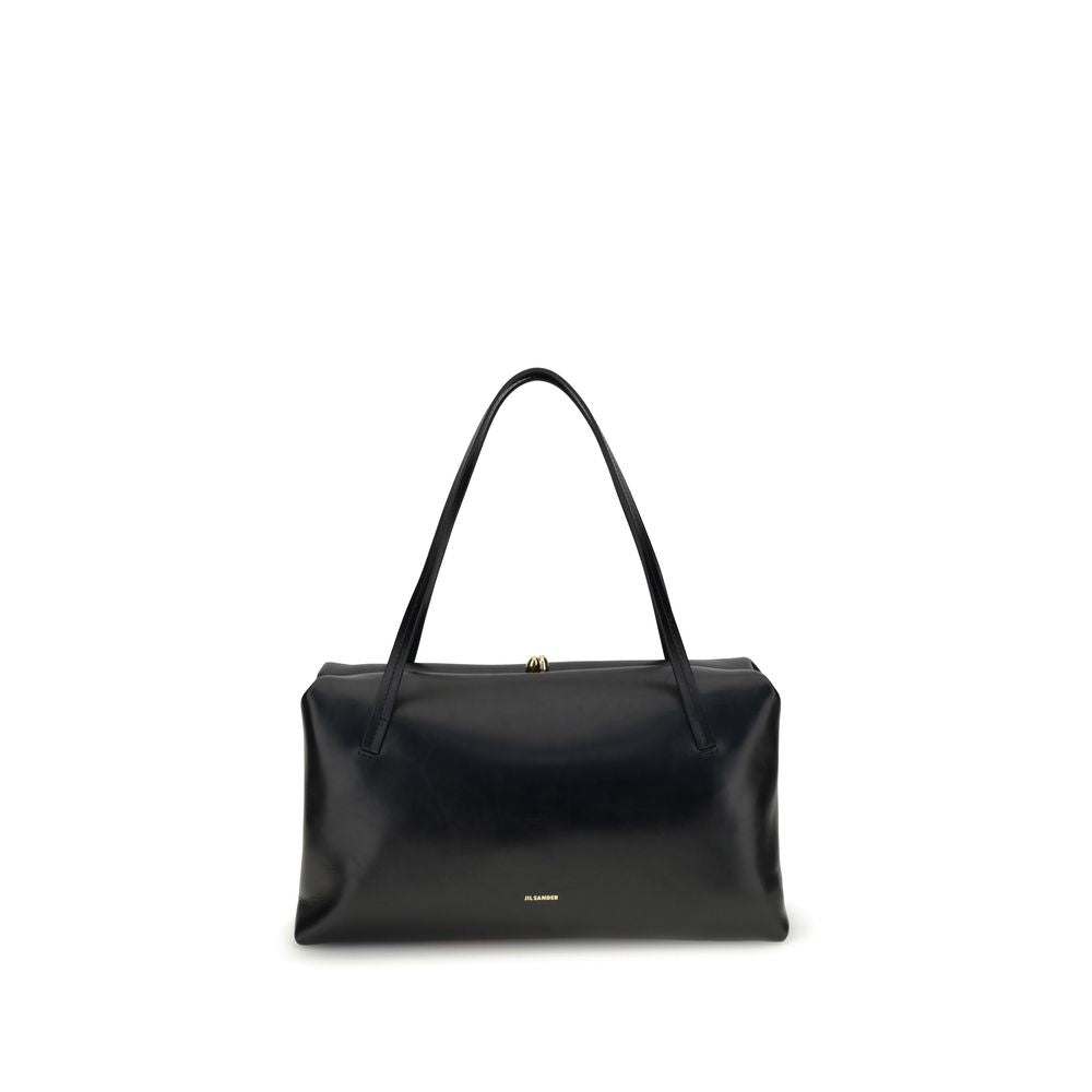 Front view with bag zipped and handles upright.