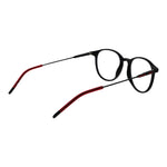 Hugo Boss Black Men Glasses Frame in black acetate, full-rim style, featuring spring hinge and branded case. Size: 48-18-145.
