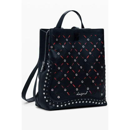 Desigual Nero Polyurethane Women Mini Backpack