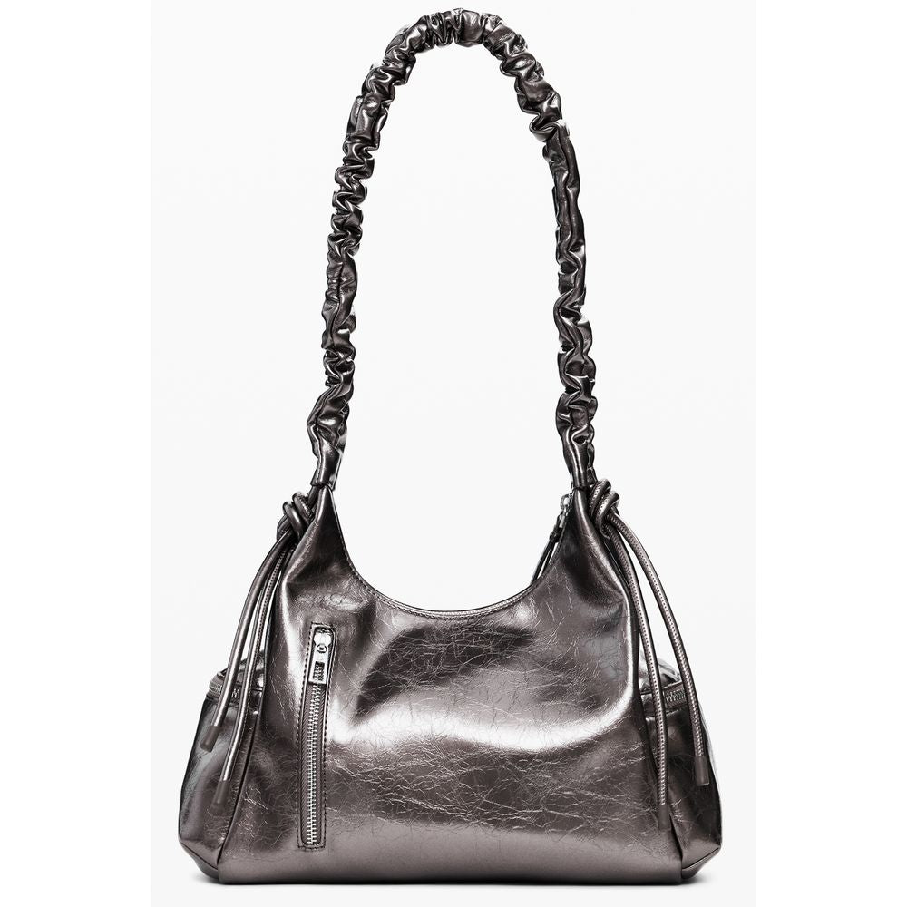 Front view with bag zipped and handles upright.